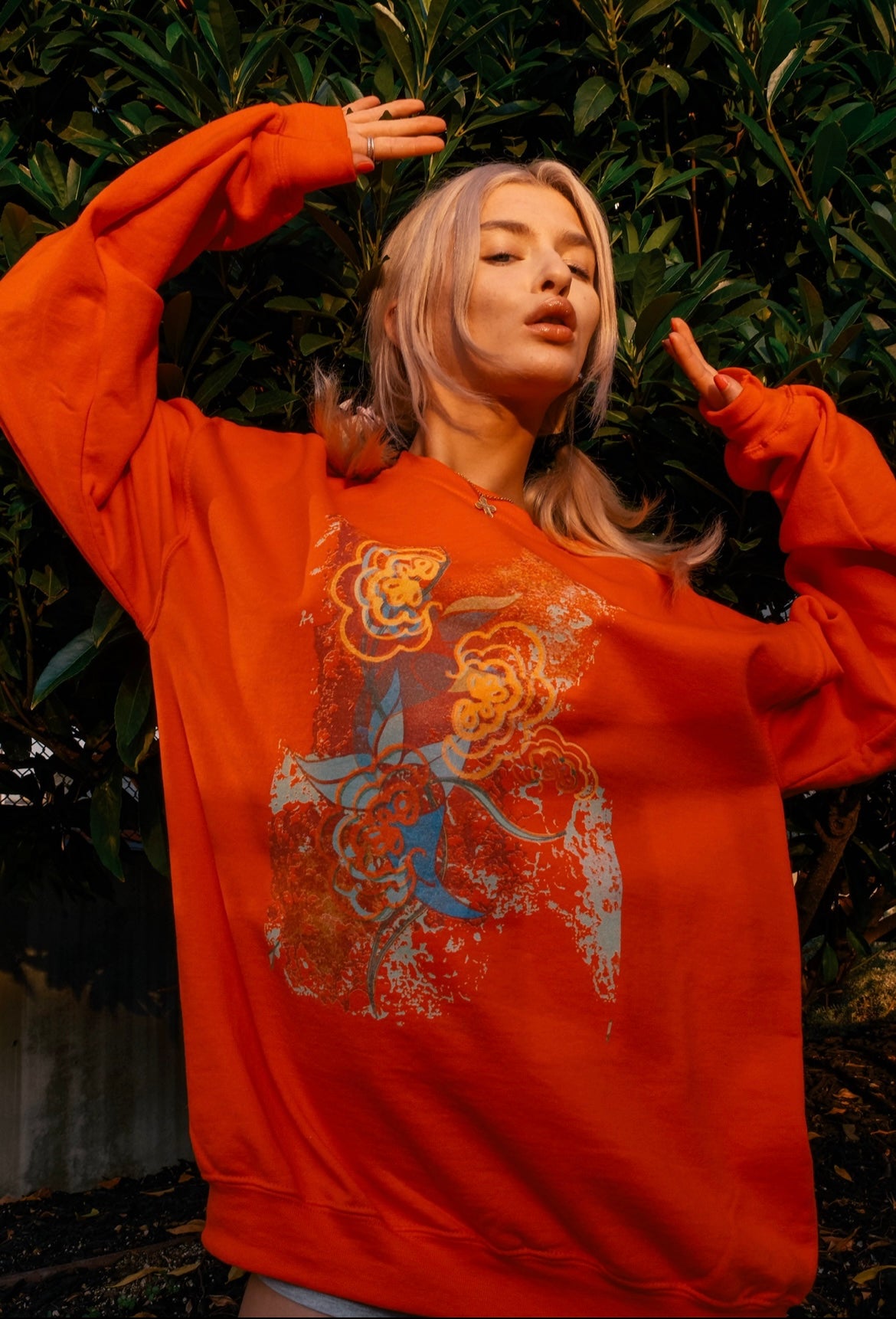 CozySin Orange Sweater